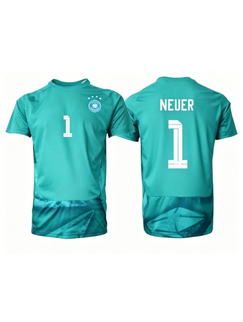 Muži Futbalové oblečenie Nemecko Manuel Neuer #1 Brankarsky MS 2026 Krátky Rukáv - Domáci Muži Futbalové oblečenie Nemecko Manuel Neuer #1 Brankarsky MS 2026 Krátky Rukáv - Domáci